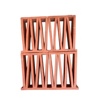 Blocs de pare-vent creux en terre cuite grise, briques en argile durables de style romain, couleur unie