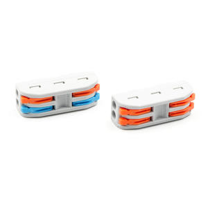 2-Pin Compact facile connessione rapida crimpatura terminale 250V 32A rame Splicing Press connettori cablaggio - Product Image 2