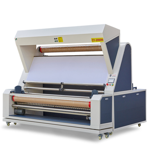 High Quality Factory Knitted Width Fabric Inspection Rolling Machine With Tension Control Heat Press Machine