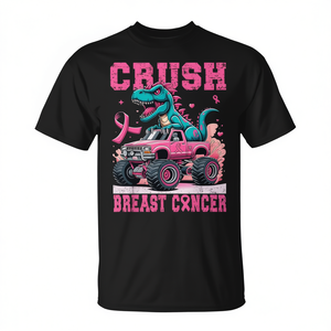 Camiseta Crush Breast Cancer Awareness Pink Monster Truck para mujer y mamá - Product Image 2