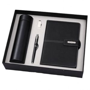 Artículos Promocionales al por Mayor, Cuaderno Personalizable, Diario, Termo, Set de Regalo con Cuaderno, Bolígrafo y Botella de Agua - Product Image 1