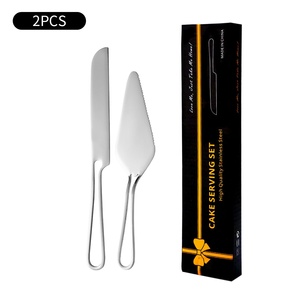 Thép không gỉ Bánh Cưới Công cụ dao thìa đặt nướng bánh máy chủ đặt bánh mì dao món tráng miệng ngã ba cho sinh nhật - Product Image 2
