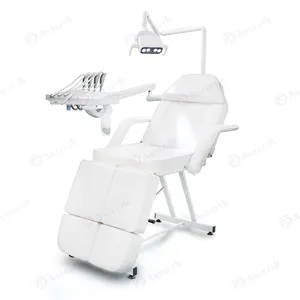 Anteeth Full body Split Portable Nail Salon Medical Furniture Lumière LED Foot Spa Manucure Pedicure Chair White Podiatry Chair