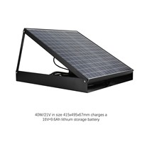Ventilateur solaire Sunny, ventilateur centrifuge pour sous-sol, souffleur d'air avec système de batterie solaire, extracteur d'air, ventilateur d'évacuation pour serre, salle de bain