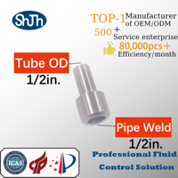 Raccord de soudure à emboîtement SWAGELOK Type 316SS, haute pression, surface lisse forgée pour l'huile, le gaz et l'eau, marque SHJH