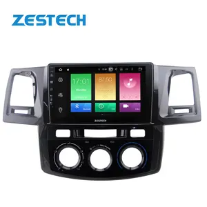 נגן מולטימדיה לרכב מפעל ZESTECH עם GPS לטויוטה פורטונר היילקס 2004-2014 רדיו לרכב אנדרואיד 11 נגן DVD לרכב