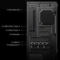 PC de bureau ASUS TUF Gaming 6X 16L directement de l'usine, pour designers et gamers, Intel Core Ultra5-225F/Ultra7-265KF, RTX5060/5060Ti, 32 Go DDR5