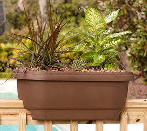 Decorazione del giardino di casa vasi di fiori in plastica <span class=keywords><strong>per</strong></span> ponte balcone <span class=keywords><strong>ringhiera</strong></span> fioriera - Product Image 5