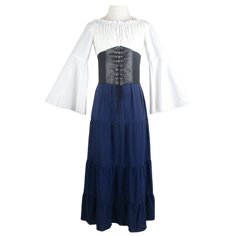 Blue [belted waist]