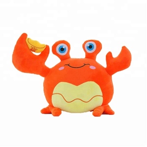 หมอนผ้าฝ้ายโพลีเอสเตอร์ยัดไส้รูปปูเนื้อนุ่มสำหรับตกแต่งบ้านงานตามสั่งขนาด50ซม. - Product Image 2