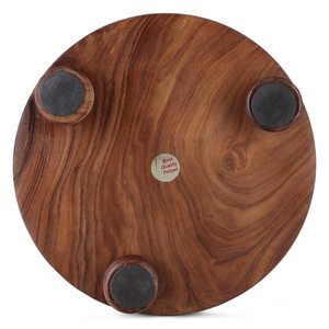 Rouleau à pâtisserie et planche en bois, fabriqués en bois de Sheesham, rouleau à pâtisserie de qualité supérieure (14 pouces), planche à pâtisserie (12 pouces de diamètre) - Product Image 4