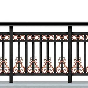 OEM fornitore di fabbrica per esterni bordo da giardino in alluminio balcone Privacy recinzione profilo feritoia telaio barra Slat scherma orizzontale