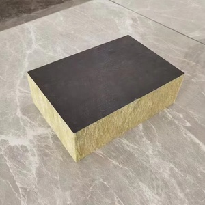 Tablero de lana de roca de alta densidad y tablero de lana de roca Material de aislamiento térmico de lana Mineral <span class=keywords><strong>para</strong></span> paredes exteriores de edificios - Product Image 2