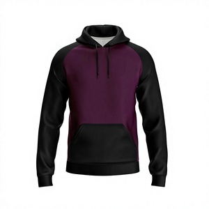 DAIZEN STAR INTERNATIONAL Sweat-shirt unisexe à capuche longue, manches classiques, couleur unie, tricoté, respirant, antibactérien, avec poche - Product Image 1