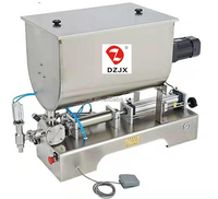 DZJX – pot Semi-automatique en acier inoxydable, pâte de tomate et de curi, liquide, Sauce glacée, désinfectant, mélangeur de remplissage et Machine de mélange