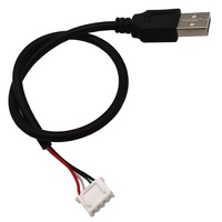 Câble d'alimentation personnalisé USB mâle vers JST Molex 4 broches PH XH avec blindage tressé