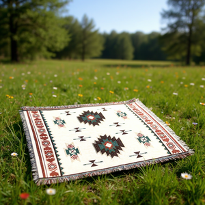 Tappetino da Picnic Vintage 90x180 Cm, Portatile per Campeggio all'Aperto, Rettangolare in Tessuto per Tutte le Stagioni - Product Image 2