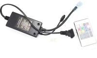 Mini Controlador RGB RF 5050-96, Regulador de Intensidad con Control Remoto Inalámbrico de 20 Teclas para Tira de Luz LED de 4 Pines