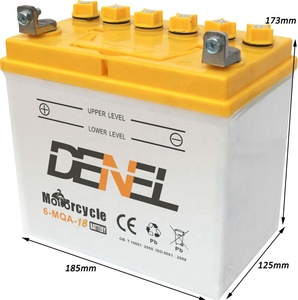DENEL 6MQA18 Batería de motocicleta Nuevo modelo <span class=keywords><strong>Moto</strong></span> 12V 4AH 12V 6MF7L - Product Image 1