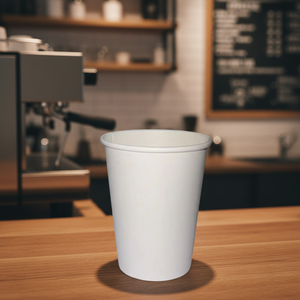 Tazas desechables de papel blanco de doble pared para té, café y bebidas, diseño duradero y a prueba de fugas para fiestas - Product Image 3