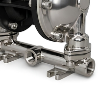 Pompe à diaphragme pneumatique en acier inoxydable KY-15S4 1/2 pouce BSP, pompe de transfert pneumatique pour liquides chimiques