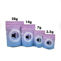 Emballage personnalisé pour bonbons comestibles, sachet en aluminium brillant, sachet refermable anti-odeur, sachets en mylar de 3,5 g, 4x6 pouces, Gummies Cali Pack