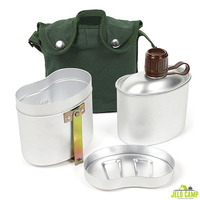 Juego de Cantina de Aluminio Multifuncional de 78 Piezas para Acampar y Contenedor de Alimentos, Utensilios de Cocina para Excursiones al Aire Libre, Accesorios para Picnic, Lonchera