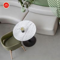 Ensemble table et chaises de café en cuir vert au design moderne, vente en gros, mobilier de restaurant commercial en bois massif avec revêtement souple