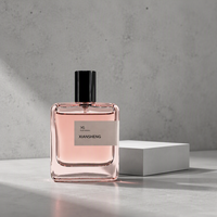 Flacons de parfum en verre rectangulaires 30ml 50ml 100ml vides, étiquette privée, pompe pulvérisatrice, design personnalisé, échantillon gratuit