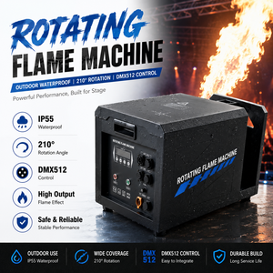Máquina de Llamas Móvil para Exteriores, Resistente al Agua, con Control DMX y Múltiples Ángulos para Espectáculos <span class=keywords><strong>en</strong></span> Estadios y Conciertos - Product Image 1