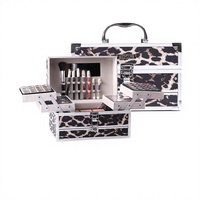 Palette de Maquillage Multifonctionnelle Végane Transfrontalière pour le Visage, Ombre à Paupières et Fard à Joues Léopard, Style Européen et Américain, 195,9g