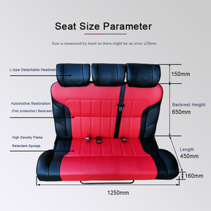 เบาะนั่งรถยนต์พับได้ AutoLiuMa หนัง PU สำหรับแปลงเบาะหลัง BJ40 เป็นเบาะหนัง - Product Image 4