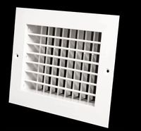 Fabricant OEM de grilles d'aération carrées en aluminium, efficaces, pour murs et sous-sols, design artisanal moderne