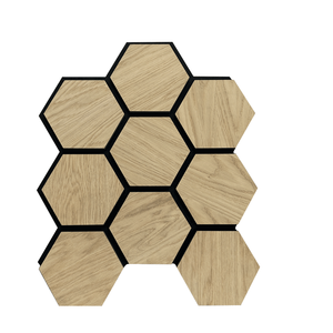 Pour KASARO Design moderne hexagone latte de bois panneaux acoustiques <span class=keywords><strong>isolation</strong></span> phonique en bois pour la décoration murale de cuisine - Product Image 1