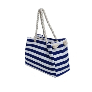 Bolsa de Lona Resistente para Mujer, Bolso de Hombro Moderno con Asa de Cuerda Trenzada, Precio Accesible - Product Image 4