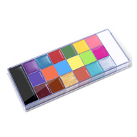 Maquillage professionnel 20 couleurs vibrantes Peinture faciale imperméable Mat Palette de peinture pour le visage et le corps des artistes Yeux