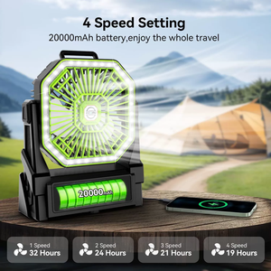 Ventilateur de camping 2026 : Nouveau ventilateur à charge rapide avec batterie externe et fonction de refroidissement par air - Product Image 5