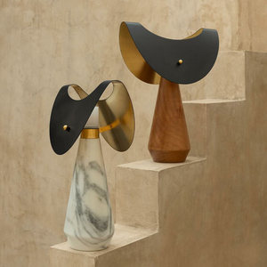 Atotalof Rotating Table <b>Lamp</b> Gray Shade Led <b>Touch</b> Control Desk <b>Lamp</b> Night Light <b>Bedside</b> Ambient Light Decorative Ornament - Product Image 2