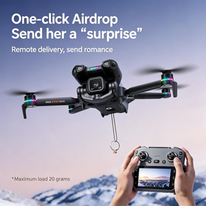 Drone avec double caméra, mini-drone avec WiFi 5G FPV, caméra double HD 4K, positionnement par flux optique, quadricoptère, drone WiFi - Product Image 2
