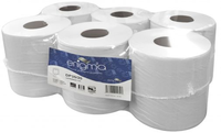 Serviettes en rouleau Jumbo jetables à traction centrale absorbante Ultra douce commerciale 6 rouleaux de papier essuie-mains en pulpe vierge sans noyau