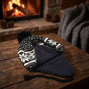 Gorro de Invierno Cálido con Colores Personalizados, Logotipo Personalizado, Unisex, Ajustable, Estilo Slouchy, con Tela Común - Product Image 3