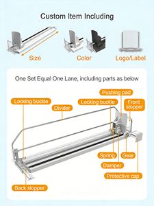 Nouvelle conception de distributeur automatique de produits, système de poussoir à boissons en ralenti pour supermarché - Product Image 4