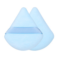 Éponge de maquillage en velours floqué en forme de goutte d'eau, personnalisable avec logo OEM/ODM, pour poudre, marque privée