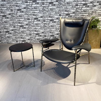 Fauteuil en cuir Master Chief, design moderne, multifonctionnel pour salon, chambre, appartement, usage de loisirs