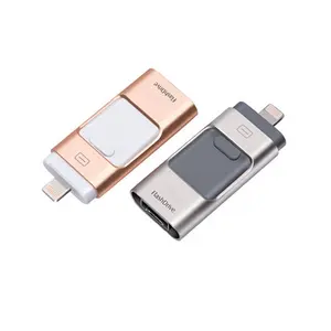 2022 Amazon Top ผู้ขาย OTG 3ใน1 Pendrive 4GB 8GB 16GB 32GB 64GB 128GB 256GB 512GB USB Flash Drive สำหรับ IOS iPhone