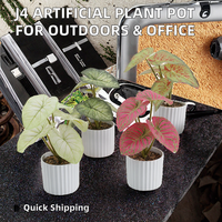 AYOYO Petite plante artificielle verte durable pour la maison et le bureau, pot décoratif en plastique pour intérieur, vente en gros pour la remise des diplômes, les mariages, Noël