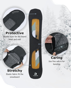 Housse de sac de ski réglable portable avec logo personnalisé housse de <span class=keywords><strong>snowboard</strong></span> en polyester avec bandoulière - Product Image 2