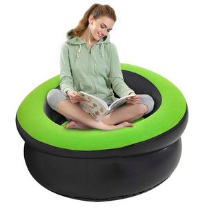 Sillón en Oferta 2026 |   Sillón Inflable Redondo con Superficie Aterciopelada para Venta al por Mayor, Sofá Inflable Portátil - Product Image 1