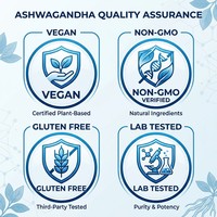 Capsules d'Ashwagandha végétaliennes à étiquette privée OEM, système immunitaire adulte, énergie, extrait d'Ashwagandha