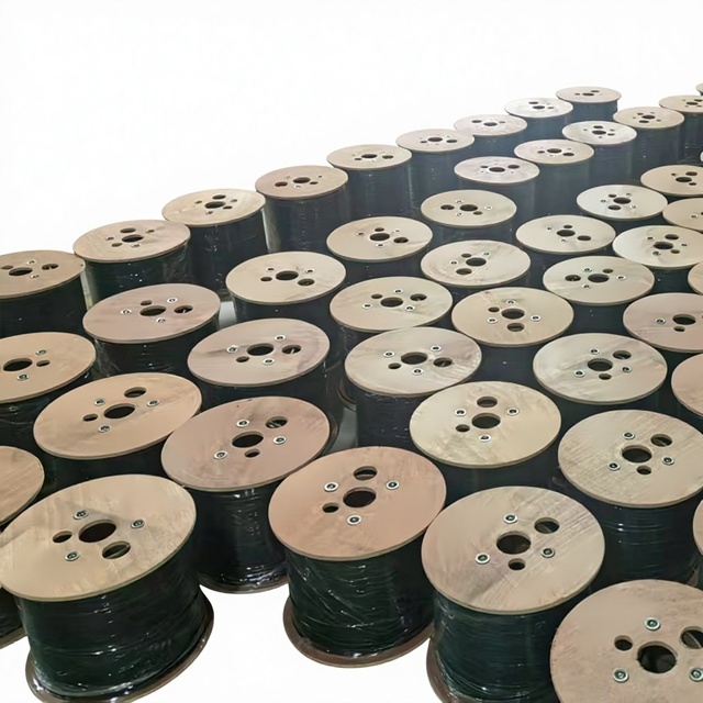 Telecommunication Self Supporting FTTH G657A LSZH Fibra Optical Cable Drum 1 2 4 Core Fiber Optic Drop Wire Cable